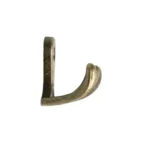 Крючок мебельный ТУНДРА TKd=003, двухрожковый, бронза