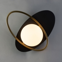 Бра "Хаггес" Е27 40Вт золото-черный 30х16х30см