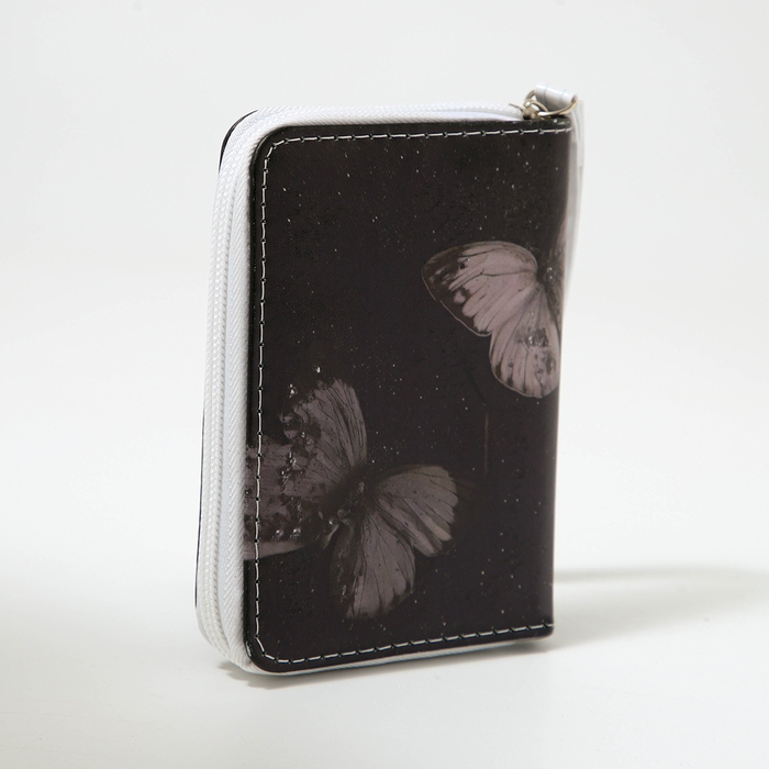 Кошелёк детский на молнии &laquo;Выбражулька&raquo;, цвет чёрный