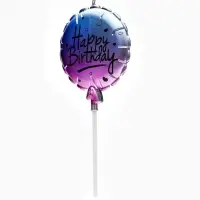 Свеча для торта &laquo;Шарик&raquo; 6,5 см, цвет фиолетовый