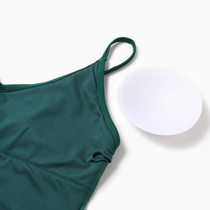 Купальник слитный женский однотонный MINAKU цвет зелёный, размер 44