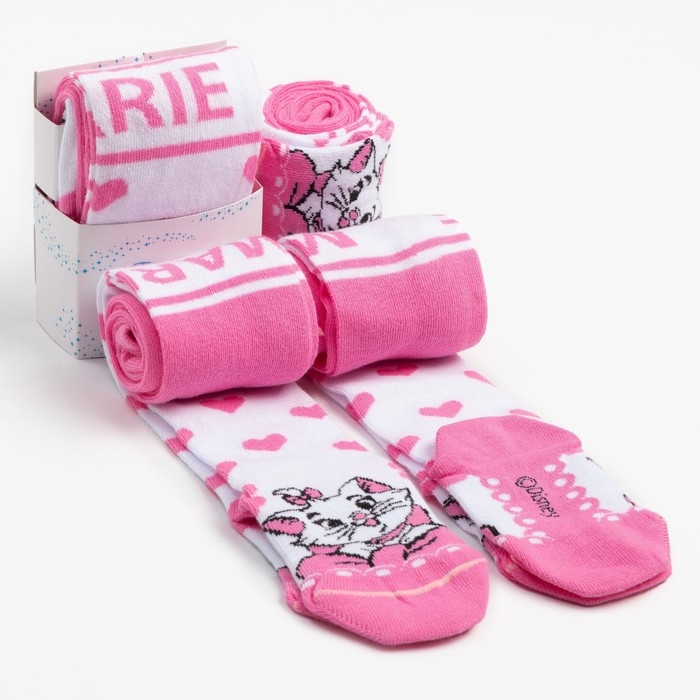 Колготки детские &laquo;Мари&raquo;, Коты аристократы, рост 92-98 см, цвет белый