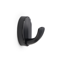 Крючок мебельный CAPPIO SEA, однорожковый, цинк, цвет черный Крючок мебельный CAPPIO SEA, однорожковый, цинк, цвет черный