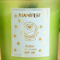 Свеча в стекле с камнем Manifest цветочный 200 гр соевый воск