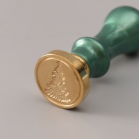 Сургучный набор "Ёлка" печать, ручка, сургуч 12,5х10х3,6 см