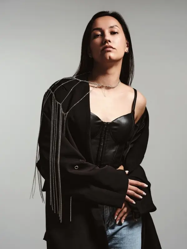 Бодичейн через плечо &laquo;Цепочка&raquo;, цвет серебро