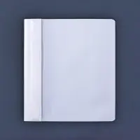 Папка-скоросшиватель Calligrata, А5, 180 мкм, с прозрачным верхом, белая