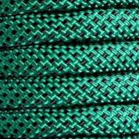 Веревка страховочно-спасательная "Climb" 48 прядная, черно-зеленая, d= 10 мм, 20 м