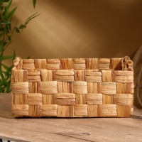 Корзина плетеная 46х31х20 см, водный гиацинт