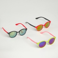 Очки солнцезащитные детские OneSun, UV 380, оправа с пластиковыми вставками, 12.5&times;4.5 см, микс