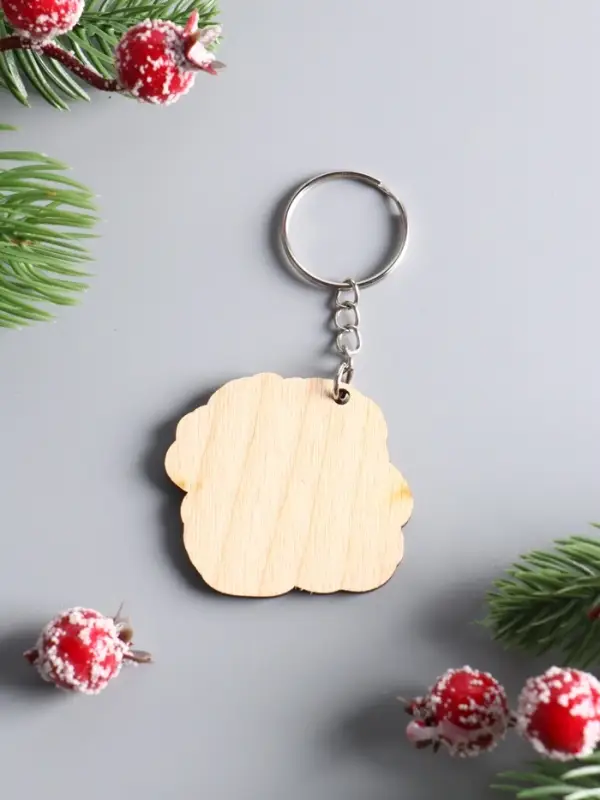 Брелок новогодний 2026 &laquo;Пусть сбудутся мечты&raquo;, размер брелока 4.5&times;4 см