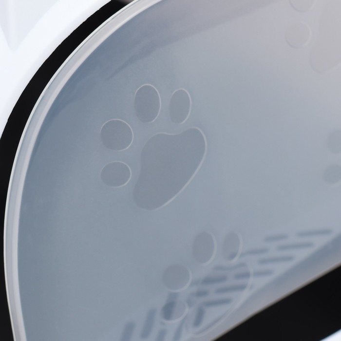 Туалет-домик 35 х 50 х 35 см, бело-чёрный