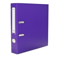 Папка-регистратор А4, 50 мм, Calligrata, ПВХ, тиснение "лен", металлическая окантовка, карман на корешок, собранная, фиолетовая, микс Папка-регистратор А4, 50 мм, Calligrata, ПВХ, тиснение "лен", металлическая окантовка, карман на корешок, собранная, фиолетовая, микс