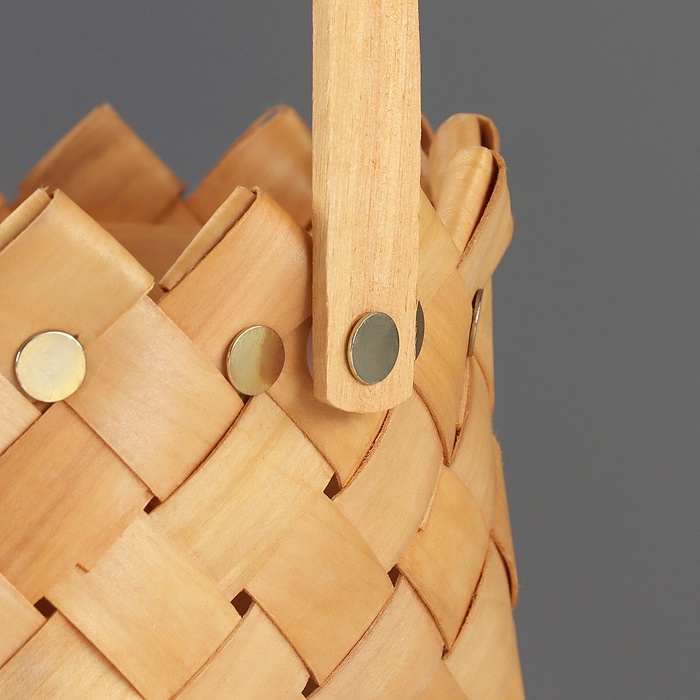 Корзина плетеная, секвойя, 18х13/20 см, натуральный Корзина плетеная, секвойя, 18х13/20 см, натуральный