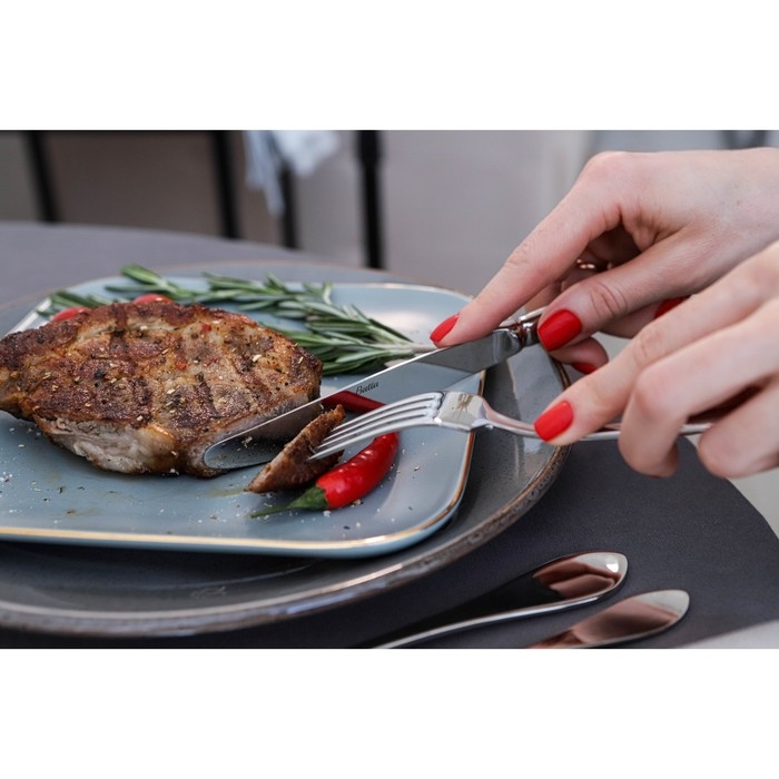 Ложка столовая &laquo;Торнбери&raquo;, длина 21 см, толщина 7 мм, цвет серебряный