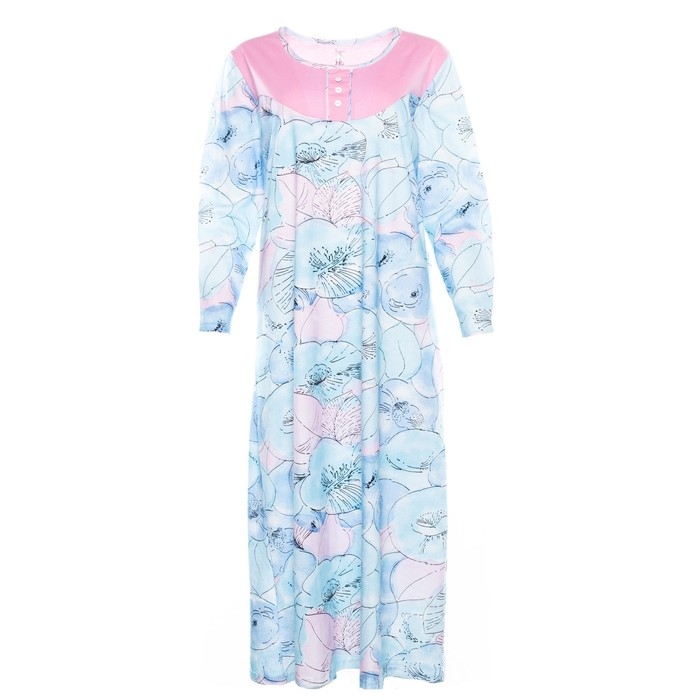 Ночная сорочка женская, цвет голубой, размер 56 Ночная сорочка женская, цвет голубой, размер 56