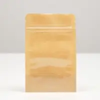 Пакет Zip - lock Крафт с прозрачной стенкой 9&times;12 + 2 см