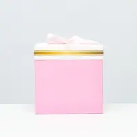 Коробка Самосборная розовая 15х15х15 см