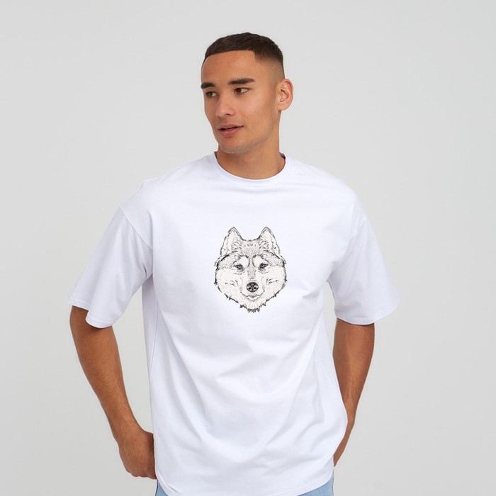 Термотрансфер &laquo;Волк&raquo;, 15,5 &times; 20 см, цвет чёрный/белый, цена за 1 лист