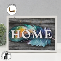 Ключница открытая "Хоум" 5 крючков, 23х32 см Ключница открытая "Хоум" 5 крючков, 23х32 см