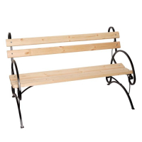 Скамейка для улицы "Бульвар" деревянная, металлический каркас, 1.5х1х0.9 м, кованая Скамейка для улицы "Бульвар" деревянная, металлический каркас, 1.5х1х0.9 м, кованая