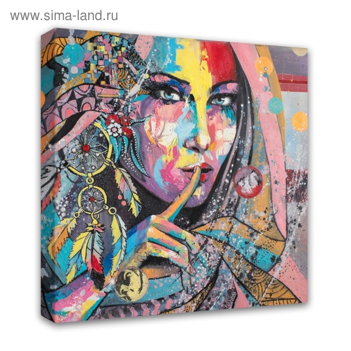 Картина на подрамнике "Загадка" 40*40 см