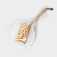 Щётка с совком Raccoon Meli, бамбуковая ручка, совок 33,5&times;21,5&times;5,5 см, щётка 30&times;4 см, ворс 6 см