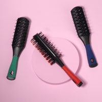 Расчёска массажная, двусторонняя, вентилируемая, 5 &times; 22 см, цвет МИКС