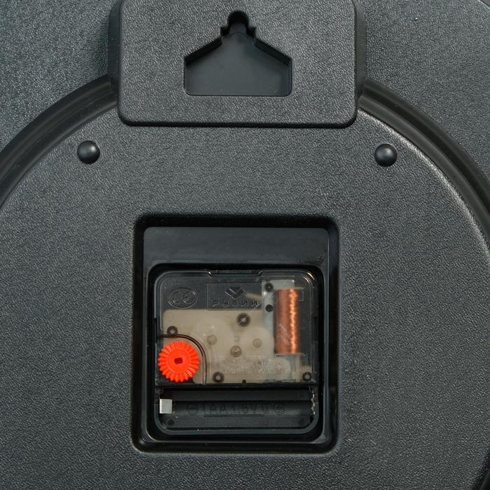 Часы настенные, интерьерные "Аллах", d-39 см, бесшумные, корпус черный