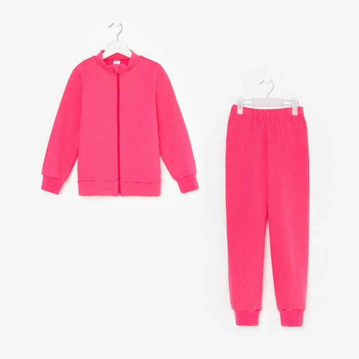 Костюм (джемпер, брюки) детский НАЧЁС, цвет фуксия, рост 134 см