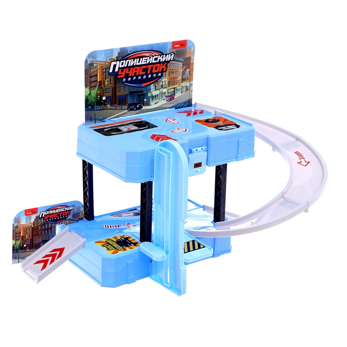 Парковка &laquo;Полицейский участок&raquo;, 1 машинка, 8 дорожных знаков, 31 деталь