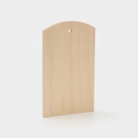 Доска разделочная деревянная с отверстием Доляна, 21&times;12,5 см, фанера