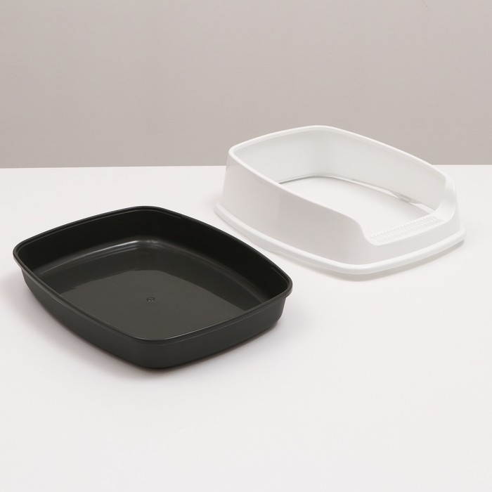 Туалет &laquo;Айша&raquo; S с высоким бортом,  45 х 35 х 18,5 см, серый