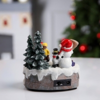 Светодиодная фигура «Весёлые снеговики» 20 × 20 × 16 см, полистоун, батарейки ААх3 (не в комплекте), USB, свечение мульти Светодиодная фигура «Весёлые снеговики» 20 × 20 × 16 см, полистоун, батарейки ААх3 (не в комплекте), USB, свечение мульти