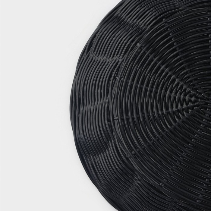 Корзинка для подачи Доляна &laquo;Плетёнка&raquo;, 27&times;22&times;6 см, цвет коричневый