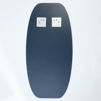 Зеркало &laquo;Волна&raquo;, однослойное, настенное,  91&times;45 см