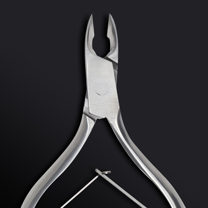 Кусачки маникюрные для кутикулы &laquo;Premium&raquo;, двойная пружина, 11 см, длина лезвия - 6 мм, цвет серебристый