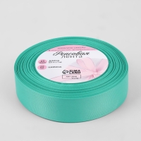 Лента репсовая, 25 мм, 23 ± 1 м, цвет тиффани №66 Лента репсовая, 25 мм, 23 ± 1 м, цвет тиффани №66