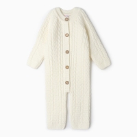 Комбинезон детский, цвет молочный, рост 74-80 см