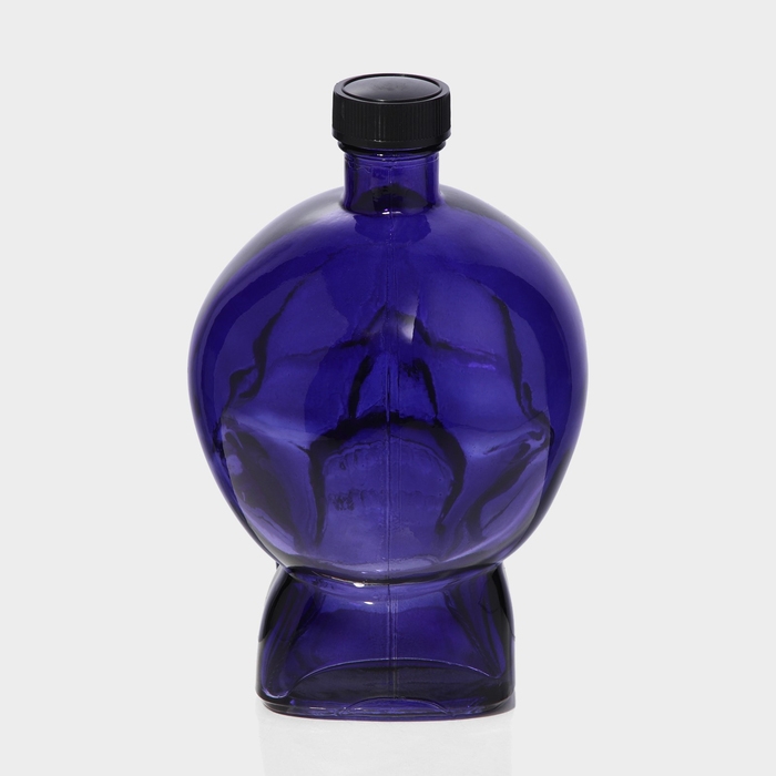 Бутылка стеклянная &laquo;Череп&raquo;, 0,77 л, цвет фиолетовый