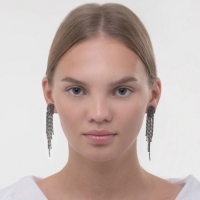 Клипсы &laquo;Диско&raquo; элегантность, цвет чёрный