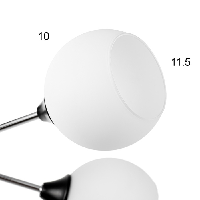 Люстра Люстра "Индис" 4хЕ27 40Вт черно-хромовый 60х60х26 см