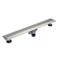 Трап линейный AFLORN AF20107-70, 700х70 мм, c флaнцeм своб. вращения 360&deg;, нерж. сталь