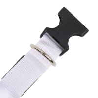 Ошейник с подсветкой Двойная полоса размер L, ОШ 45-52 х 2,5 см, 3 режима свечения белый Ошейник с подсветкой Двойная полоса размер L, ОШ 45-52 х 2,5 см, 3 режима свечения белый