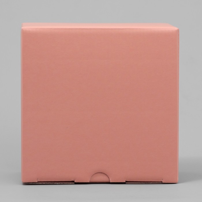 Коробка подарочная складная, упаковка, &laquo;Персиковая&raquo;, 15 х 15 х 7 см