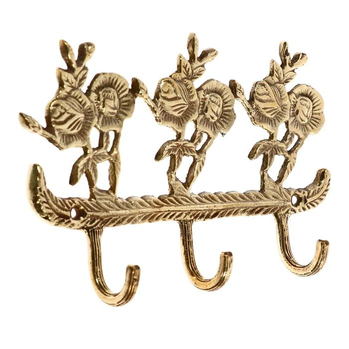 Ключница Ключница "Элегия" латунь 18,5х12,5х3 см