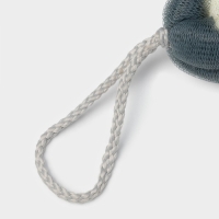 Мочалка для тела Доляна &laquo;Косичка&raquo;, 32&times;5 см, 70 гр, цвет синий