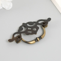 Ручка для шкатулки металл "Узорная" под медь 3,8х9,5 см Ручка для шкатулки металл "Узорная" под медь 3,8х9,5 см