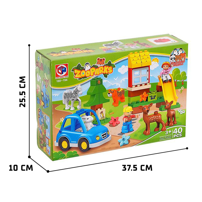 Конструктор &laquo;Зоопарк&raquo;, 40 деталей