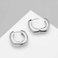 Серьги металл &laquo;Аккорд&raquo; объёмные, цвет серебро